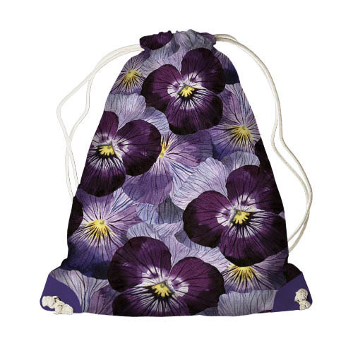 Рюкзак-мішок MINI Фіолетові квіти
