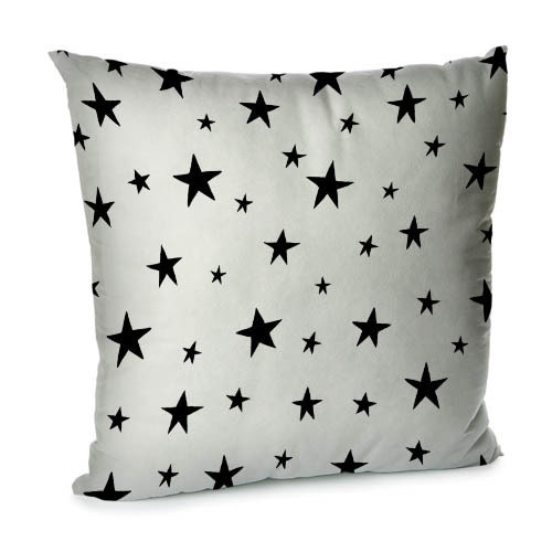 Подушка для дивана 45х45 см Звезды на белом фоне