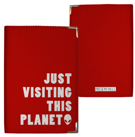 Обложка на паспорт Just visiting this planet