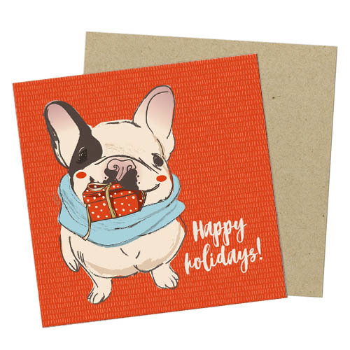 Маленькая открытка Happy holidays!