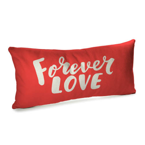 Подушка для дивана (бархат) 50х24 см Forever love