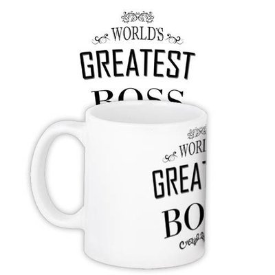 Чашка з принтом Greatest boss