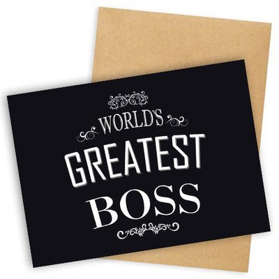 Открытка с конвертом World`s greatest boss