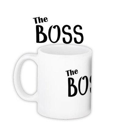 Чашка з принтом The boss