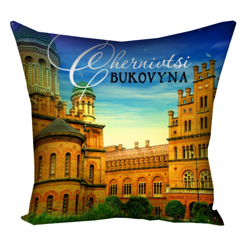 Подушка з принтом 40х40 см Chernivtsi Bukovina
