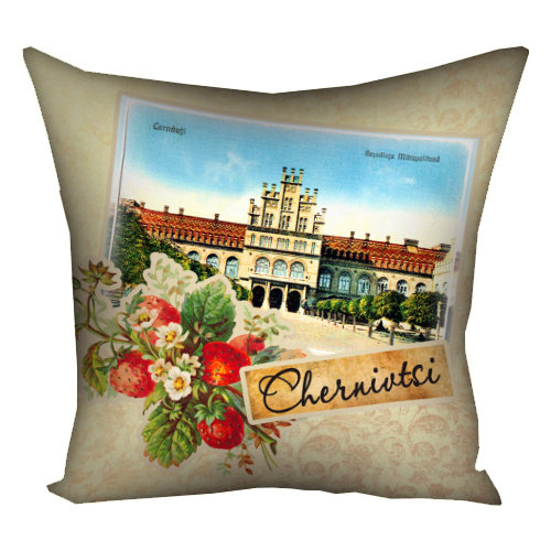 Подушка з принтом 40х40 см Chernivtsi