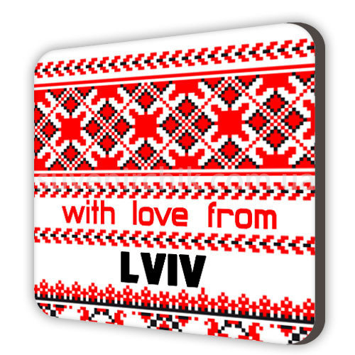 Магнит сувенирный With love from Lviv