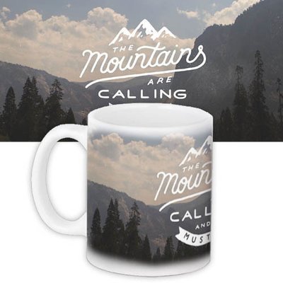 Чашка з принтом The mountains are calling