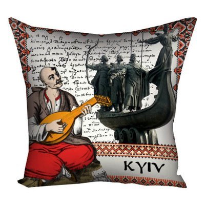 Подушка з принтом 40х40 см Kyiv