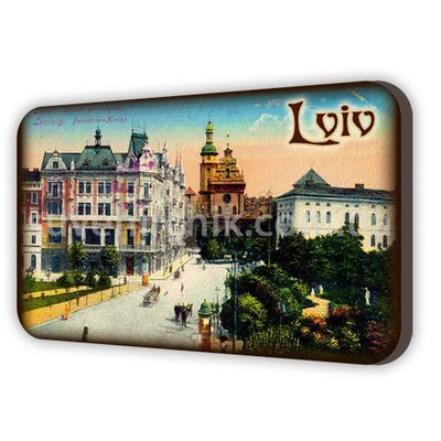 Магніт сувенірний Lviv