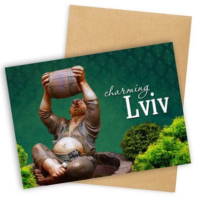 Открытка с конвертом Charming Lviv