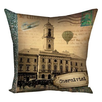 Подушка з принтом 40х40 см Chernivtsi