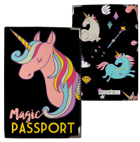 Обложка на паспорт Единорог Magic everywhere
