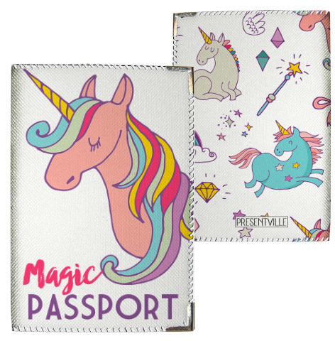 Обложка на паспорт Единорог Magic passport