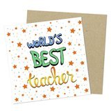 Маленька листівка World’s best teacher