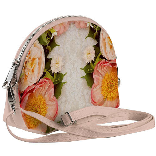 Маленькая женская сумочка Coquette Зеркальный цветочный букет