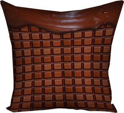 Подушка з принтом 40х40 см Шоколад