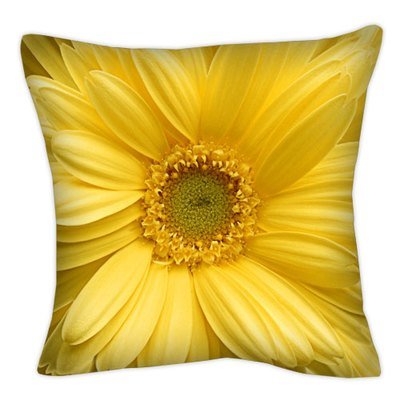 Подушка з принтом 50х50 см Жовта квітка