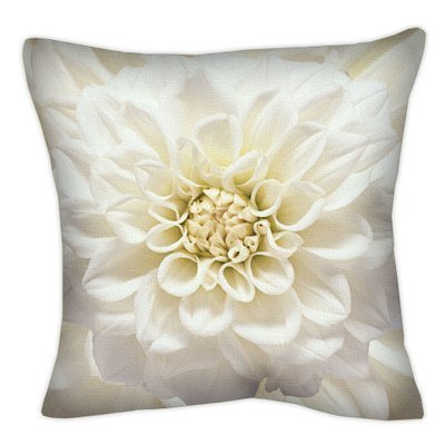 Подушка з принтом 50х50 см Біла квітка