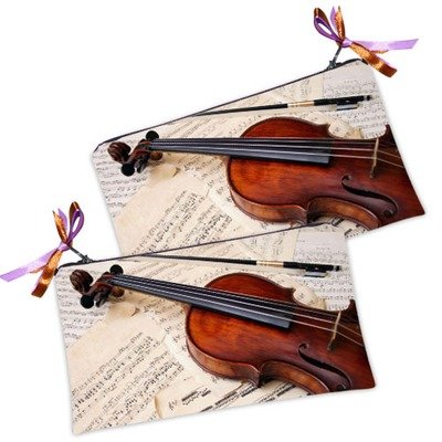 Жіноча косметичка Скрипка на нотах, музика