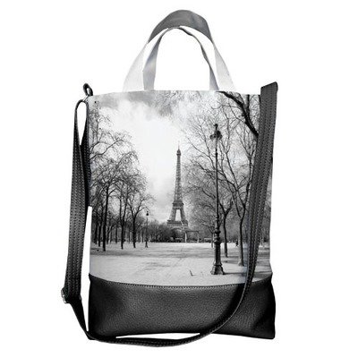 Міська сумка City Париж чорно-білий