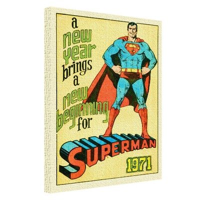 Картина на тканині, 45х65 см Superman 1971