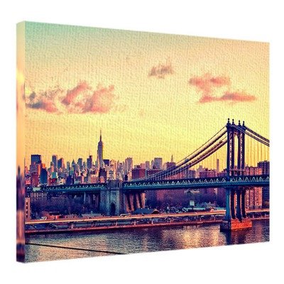 Картина на тканині, 45х65 см Бруклінський міст