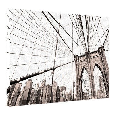 Картина на тканині, 45х65 см Бруклінський міст, Нью-Йорк
