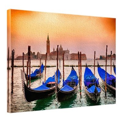 Картина на тканині, 45х65 см Гондоли, Венеція