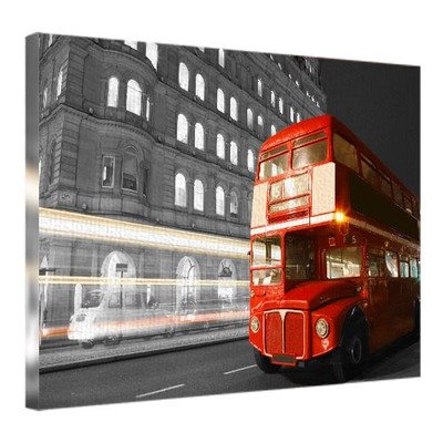 Картина на тканині, 45х65 см Лондонський автобус