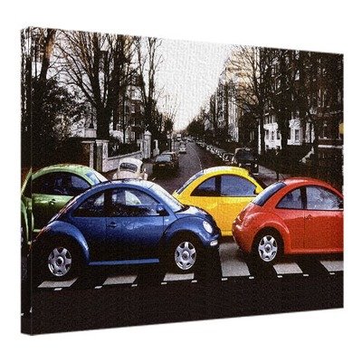 Картина на тканині, 45х65 см VW crossing Abbey Road