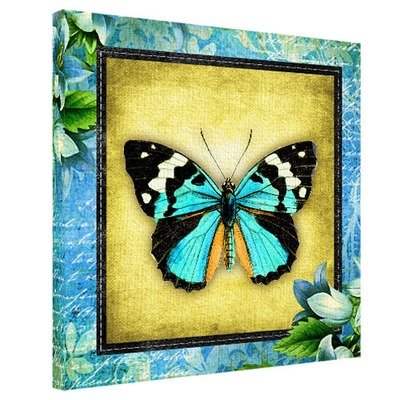 Картина на тканині, 50х50 см Метелик