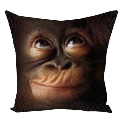 Подушка з принтом 30х30 см Мавпа