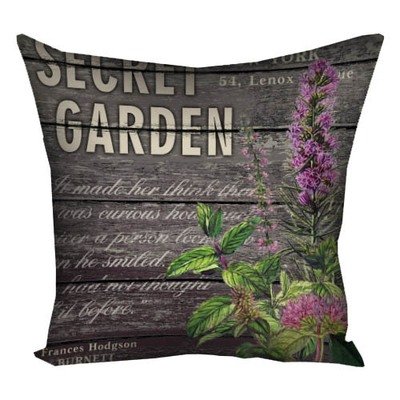 Подушка з принтом 30х30 см Secret garden
