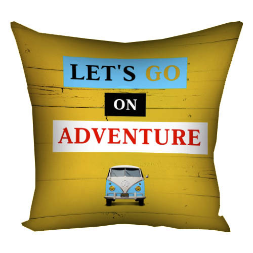 Наволочка для подушки 40х40 см Let`s go on adventure