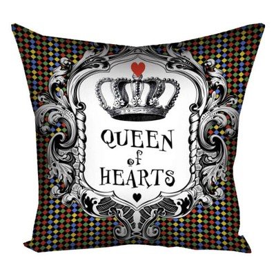 Подушка с принтом 50х50 см Queen of hearts