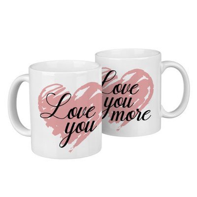 Парні чашки Love you, love you more