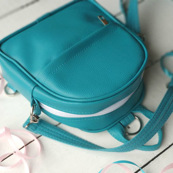 Маленький рюкзак-сумка Rainbow, цвет голубой