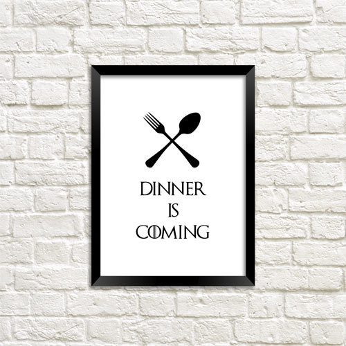 Постер у рамці A5 Dinner is coming