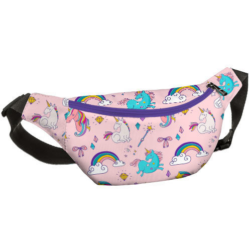 Сумка бананка BUMBAG Единороги и радуга Сумка бананка BUMBAG Единороги и радуга