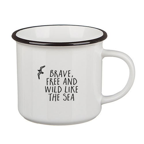 Стильная кружка Camper Brave, free and wild like the sea Стильная кружка Camper Brave, free and wild like the sea
