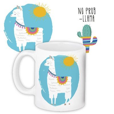 Чашка з принтом Лама No prob-llama