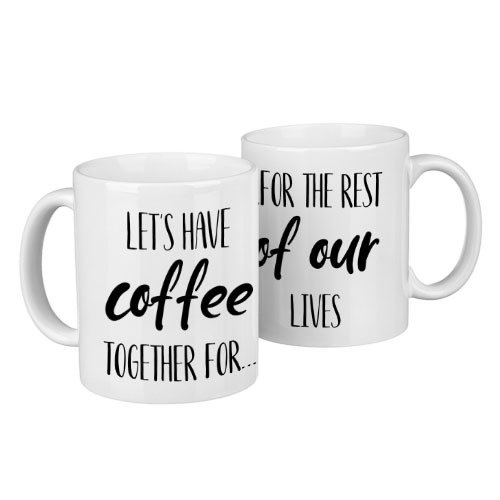 Парные кружки Lets have coffee together for...