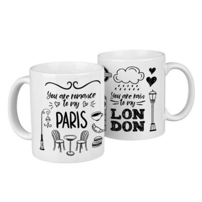 Парні чашки Paris, London