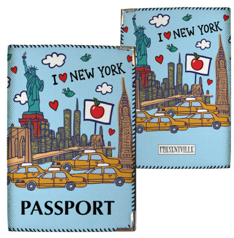 Обложка на паспорт New York