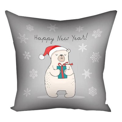 Наволочка для подушки 40x40 см Happy New Year!
