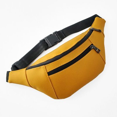 Сумка на пояс, бананка BUMBAG (экокожа), цвет желтый EBB2_ZHL