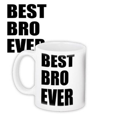Чашка з принтом Best ever bro (брату)