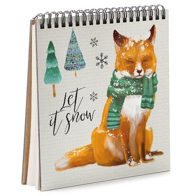 Блокнот Sketchbook (квадрат.) Let it snow