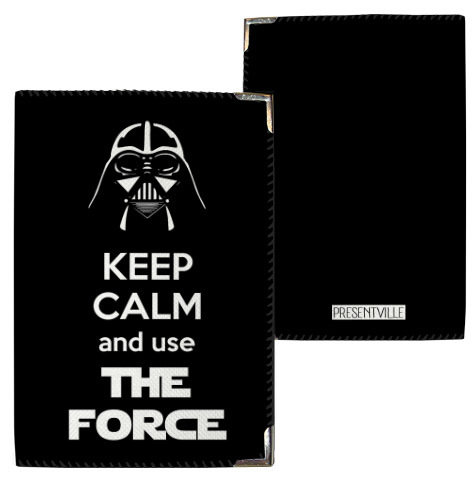Обложка на паспорт Keep calm and use the force